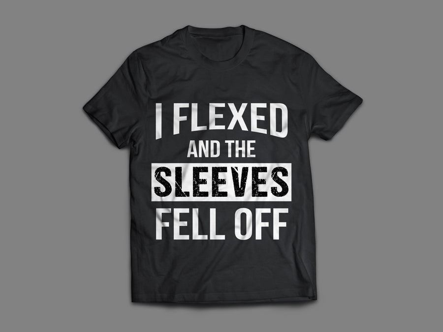 I Flexed - Black T-Shirt
