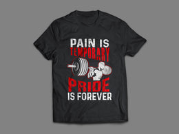 Pain Is Temporary - Black T-Shirt