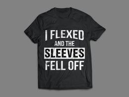 I Flexed - Black T-Shirt