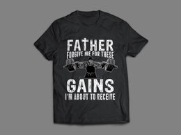 Father Forgive Me - Black T-Shirt