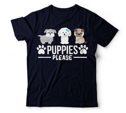 Puppies Please - Navy T-Shirt