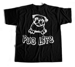 Pug Life - Black Tee