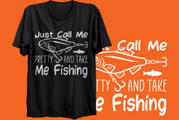 Just Call Me Pretty - Black T-Shirt