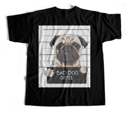 Bad Pug - Black Tee